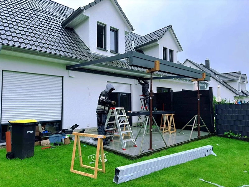European Aluminum Pergola Installation Case: Modern Outdoor Patio Upgrade