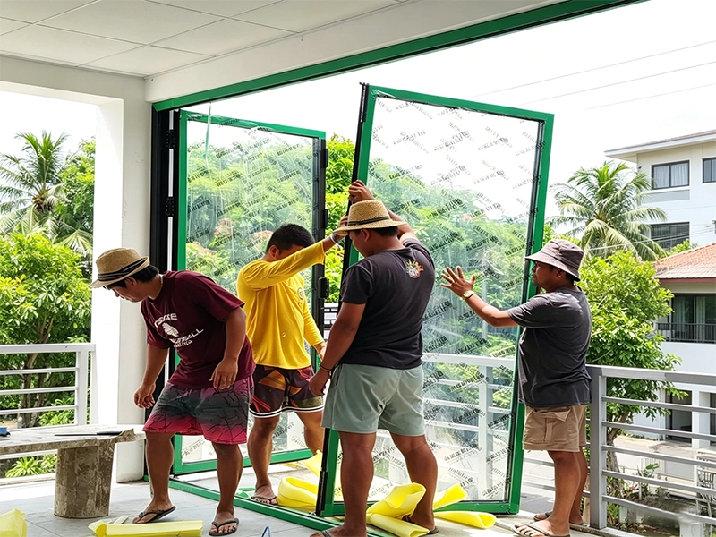 Philippines Aluminum Folding Door Installation Case: Tropical Home Upgrade Project