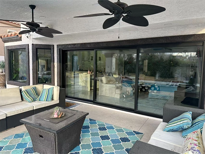 French aluminum alloy sliding door