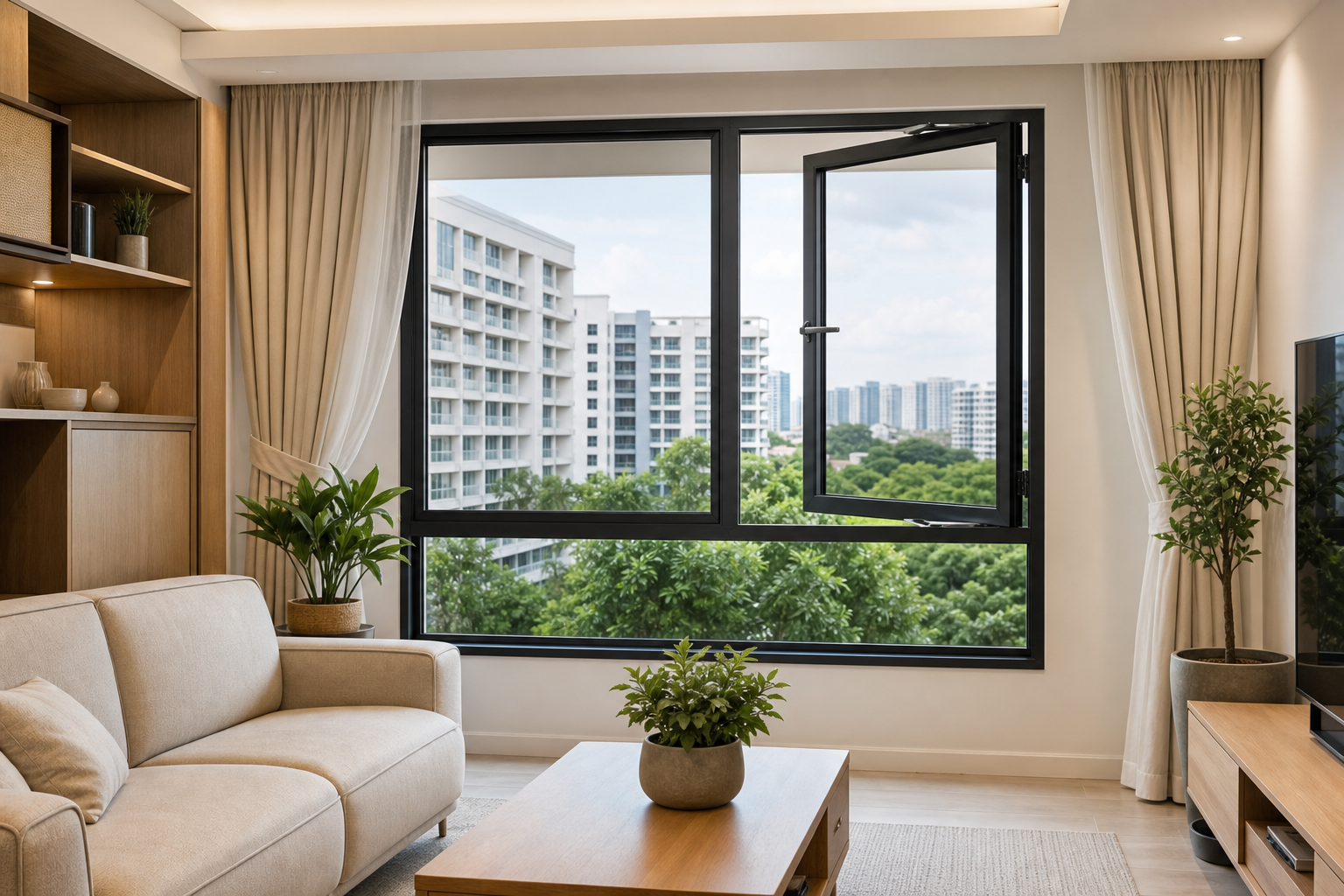 Casement Window Hdb Living Room | Forge Windows
