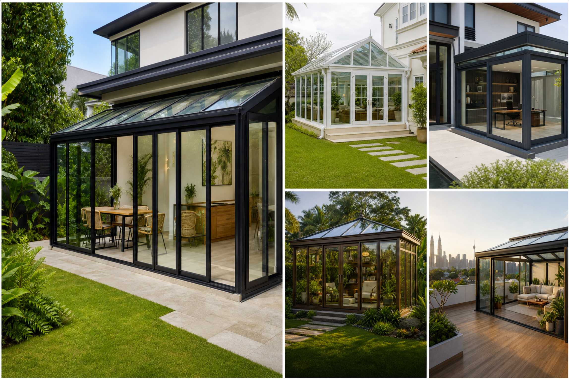 Five Types of Sunrooms for You Tropical Homes: Installation Effect Diagrams