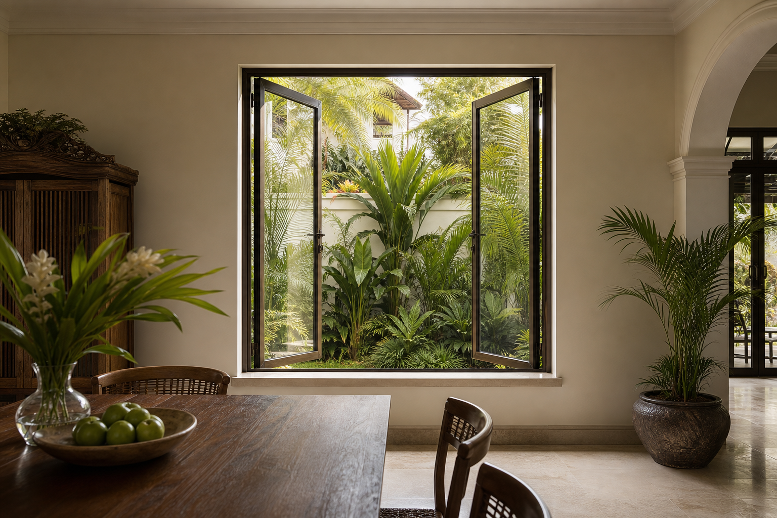 European Double Casement Window Landed Home | Forge Windows