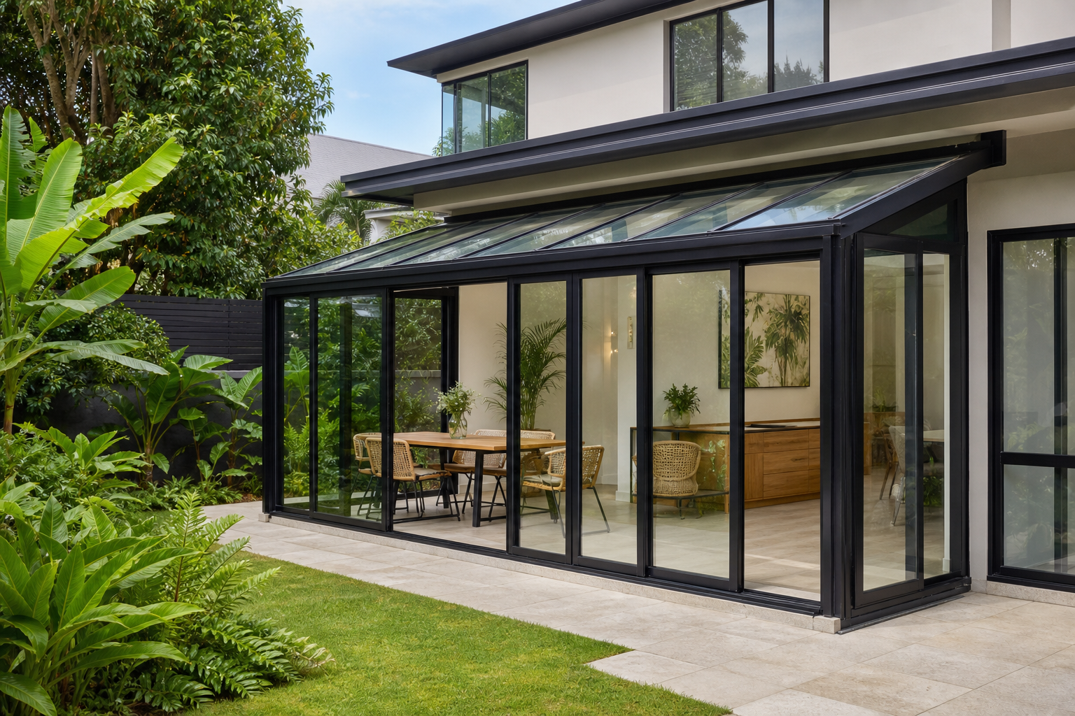 Lean To Glass Sunroom Singapore | Forge Windows