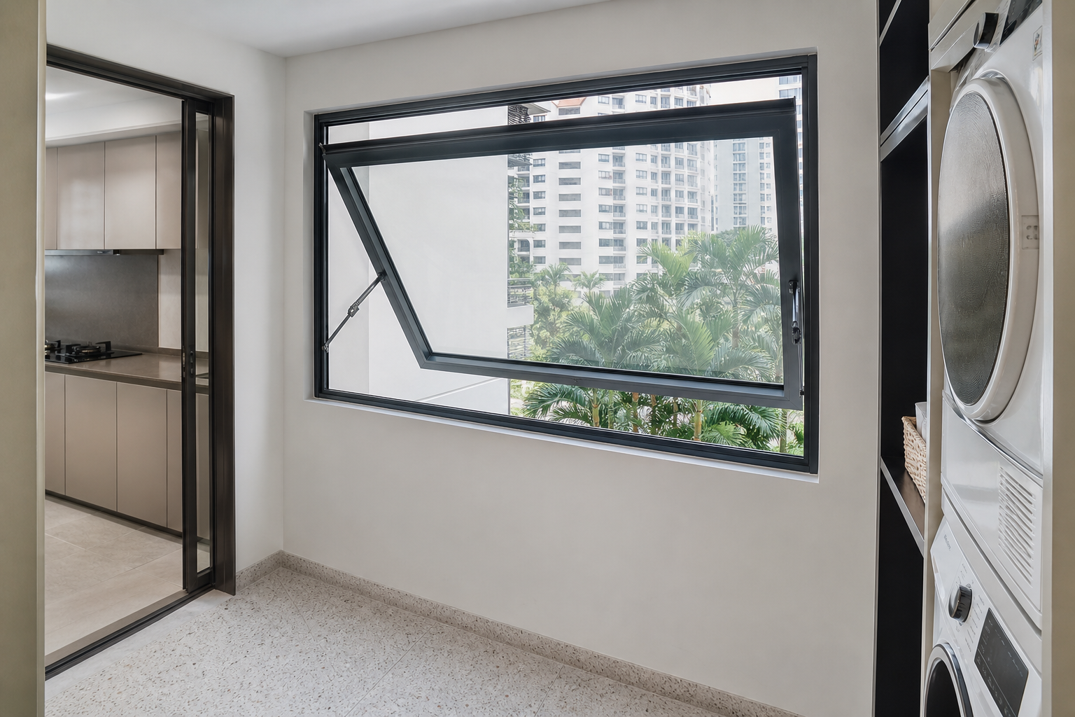 Outward Opening Window Service Yard | Forge Windows