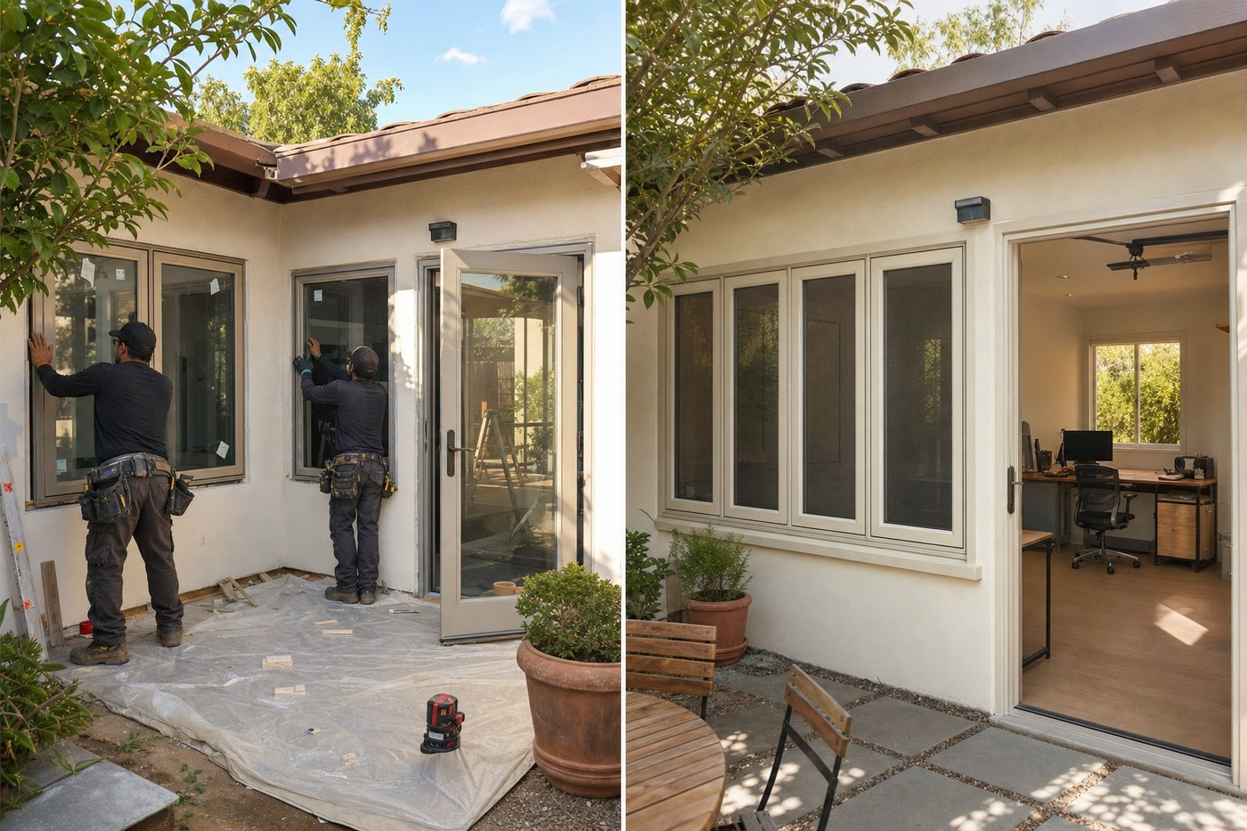 A Shaded Courtyard Home With Flexible Ventilation