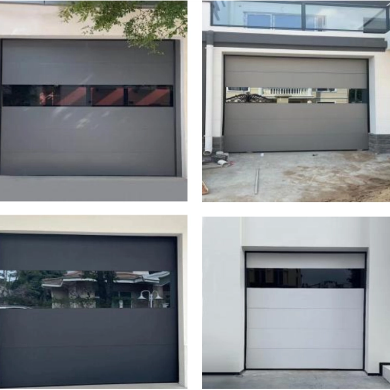 Aluminum Alloy Glass-Panel Flap Garage Door – Design 01