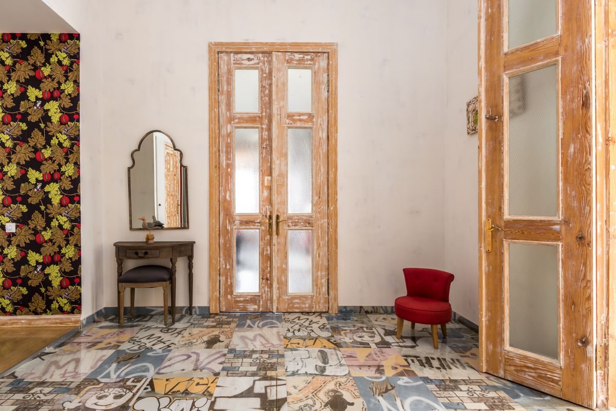 Interior doors with glass panels